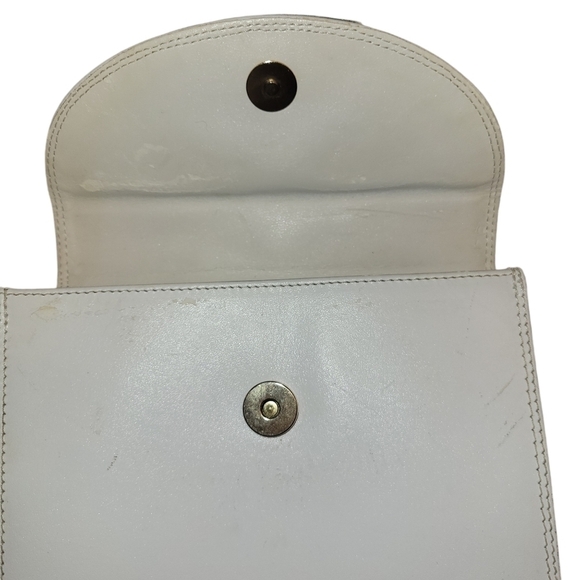 Vintage Cristian leather handbag White - Picture 5 of 5